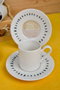 Hermia Yakamoz 12 Juego de Tazas de Café y Platos Multicolor
